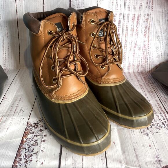 Polo Edge Brown Thermolite Duck Boots - Picture 1 of 11